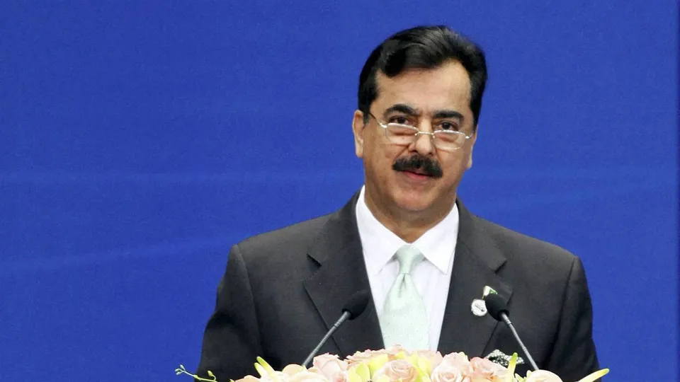 Former Pakistani Prime Minister Yousuf Raza Gilani