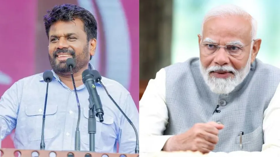 Sri Lanka's new President Anura Kumara Dissanayake and Indian PM Narendra Modi (File image)