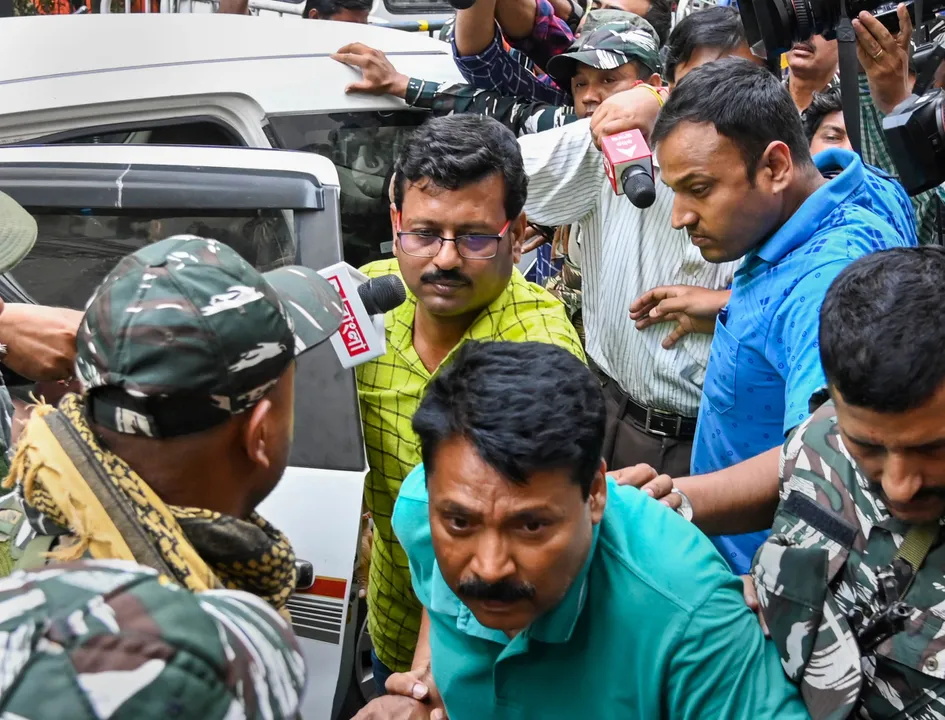 TMC Jiban Krishna Saha brought at CBI office