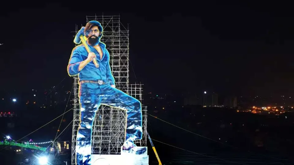 cutout of actor Yash Birthday