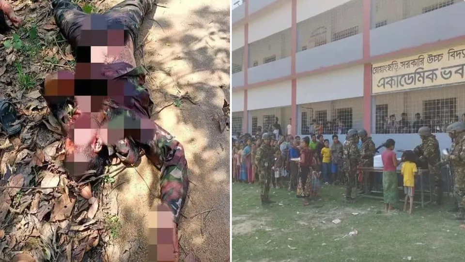 8 killed in firing between terrorist group Kuki Chin National Front and UPDP Democratic Party in Bandarban. Among the dead, 7 are KNF members