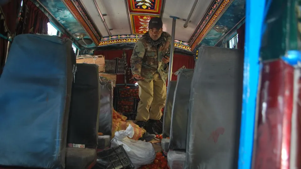 open fire on a school van