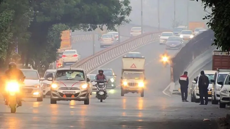Summers morning traffic cars 