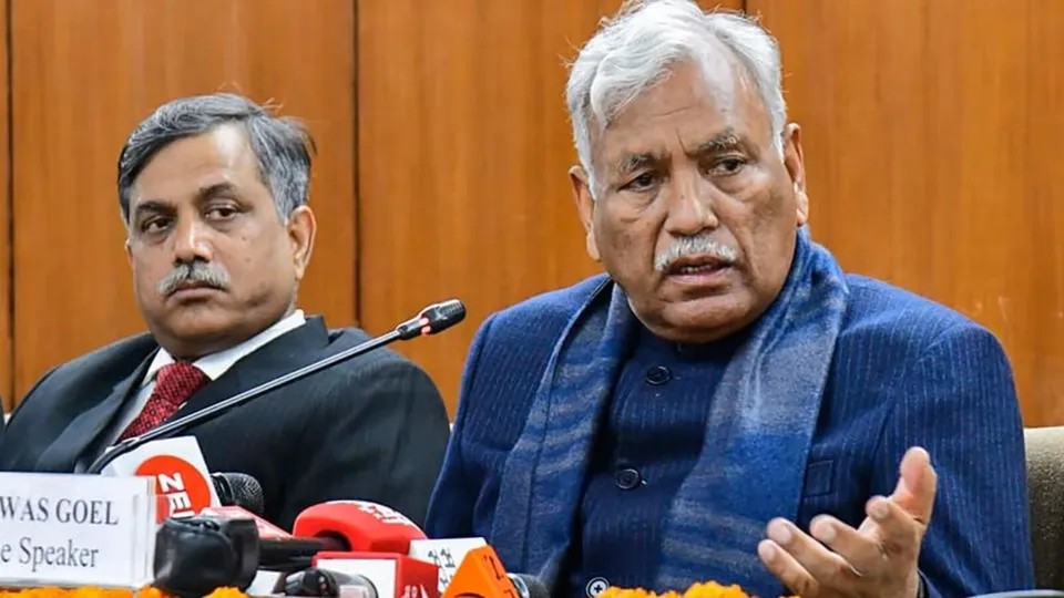 Ram Niwas Goel AAP Delhi Speaker