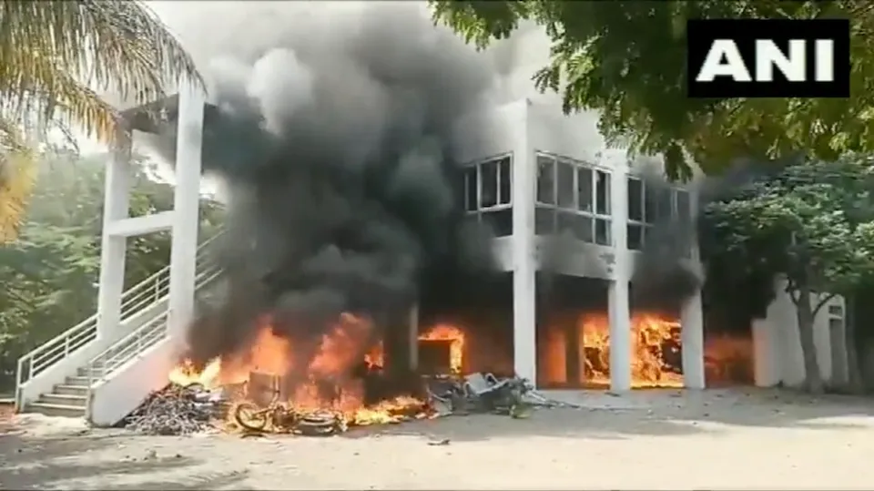 NCP MLA Prakash Solanke house burned down