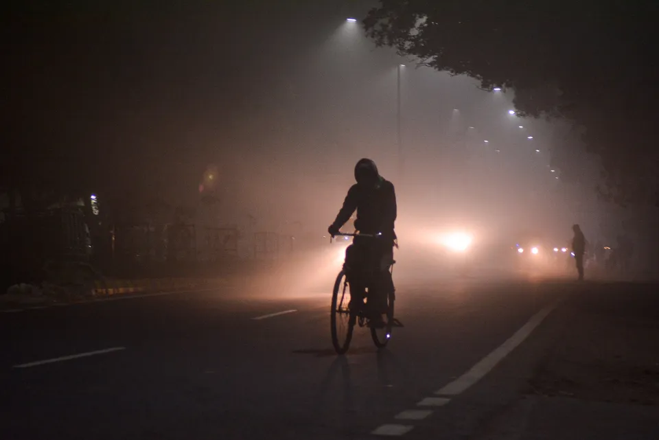 Weather Cold winter Delhi