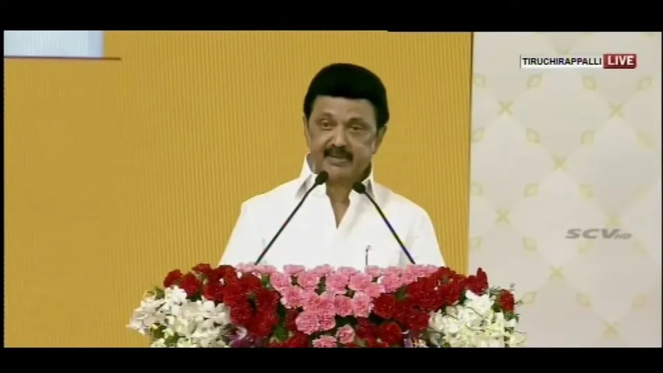 M K Stalin Tiruchirappalli