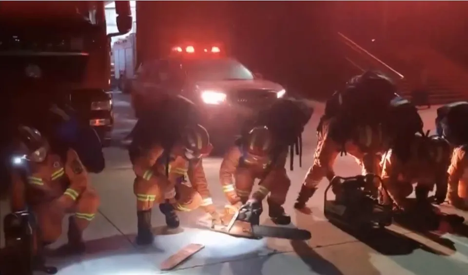 China rescue team