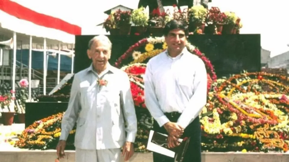 Ratan Tata with JRD Tata in Jamshedpur