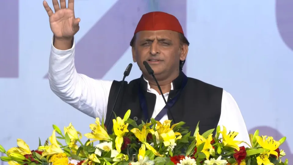 Samajwadi Party chief Akhilesh Yadav addresses INDIA bloc rally at Ramlila Ground in New Delhi