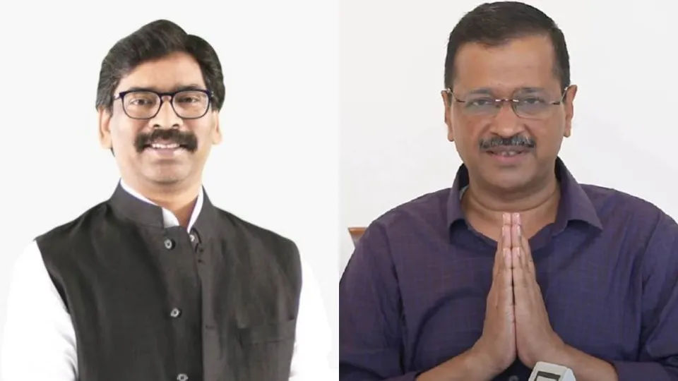 Hemant Soren and Arvind Kejriwal