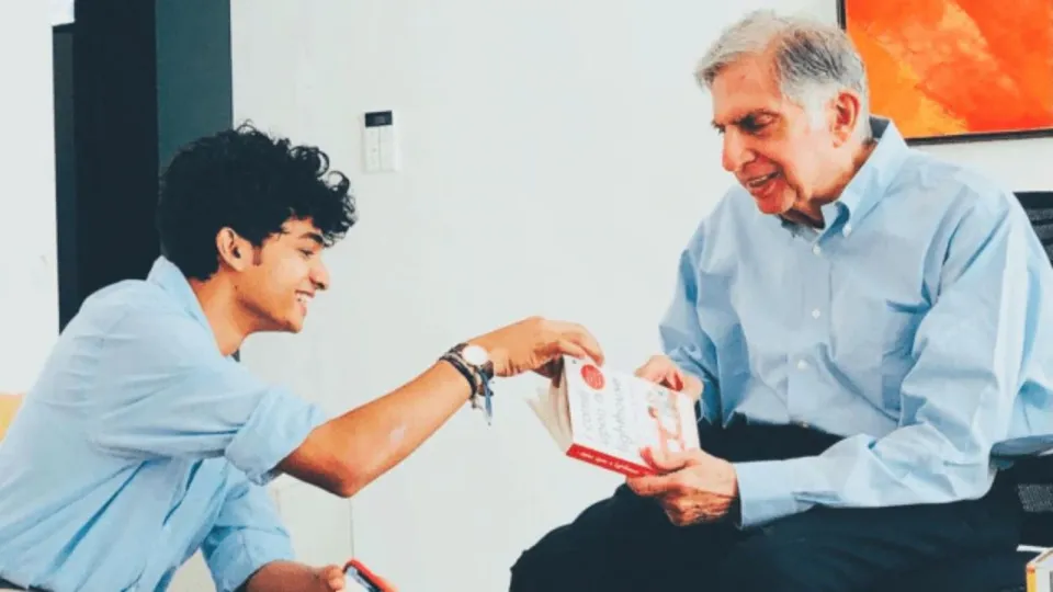 Shantanu Naidu with Ratan Tata