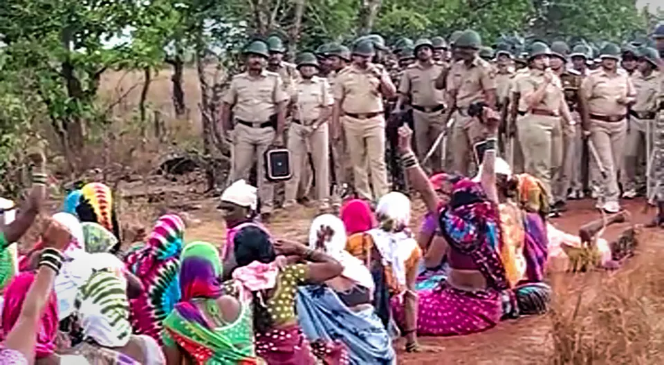 Protest against refinery project in Ratnagiri