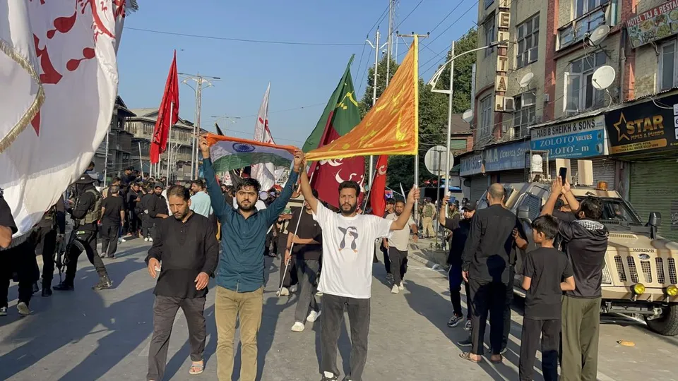 The Shia community of Kashmir took out a Muharram procession to mark the eighth day of mourning on Monday