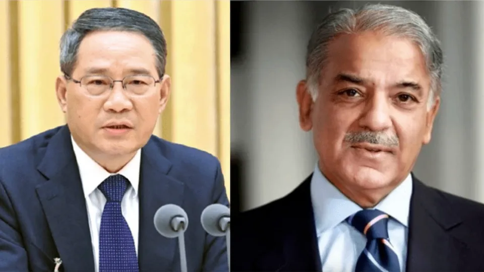 Li Qiang and Shehbaz Sharif