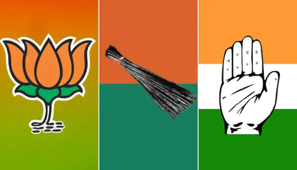 AAP BJP Congress