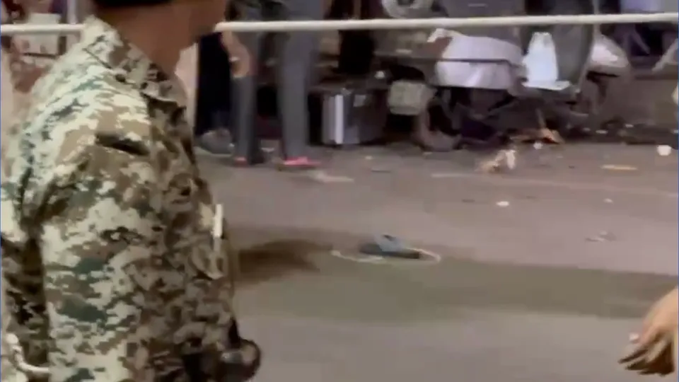 Crime scene of the murder of ex-corporator Vanraj Andekar in Pune