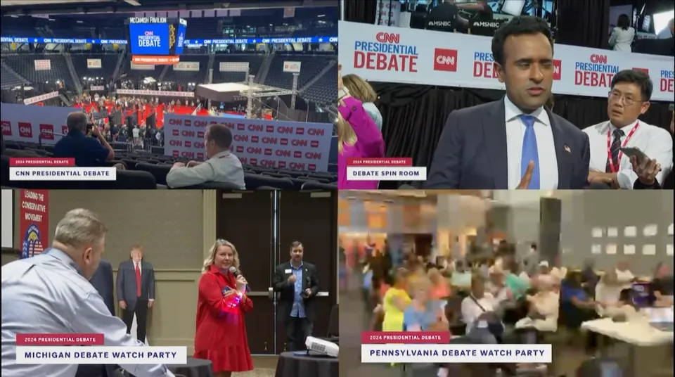 First presidential debate between Donald Trump and Joe Biden