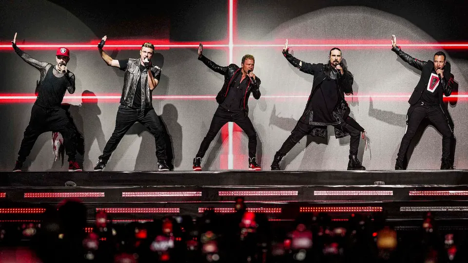 American boy band Backstreet Boys performs in Mumbai on May 4