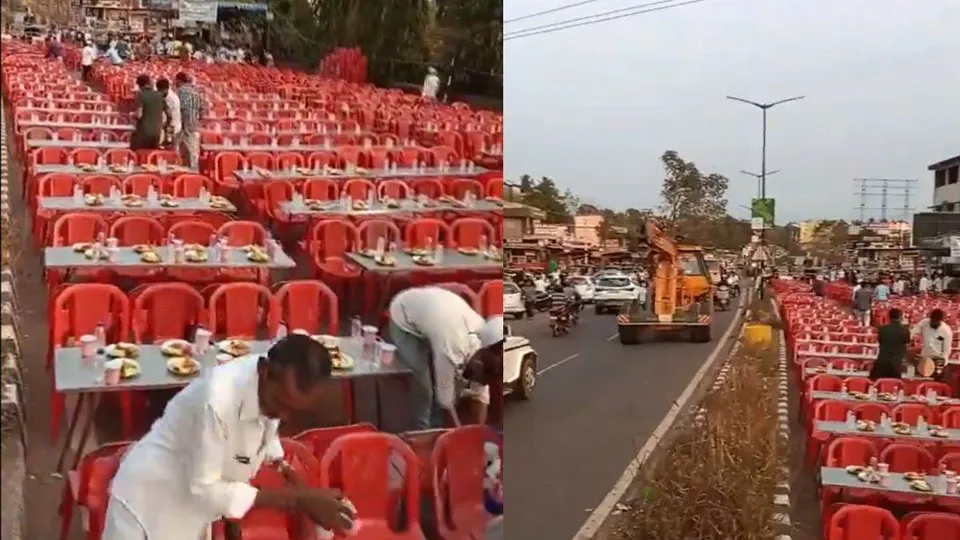 Mid-street Iftar party held at Mudupi grama Panchayat