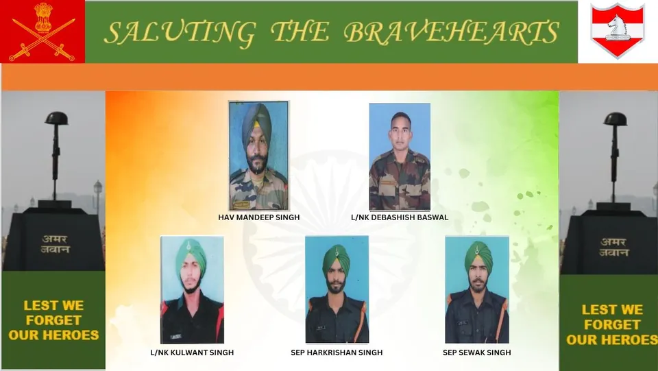 5 Indian Army soldiers killed in Poonch attack