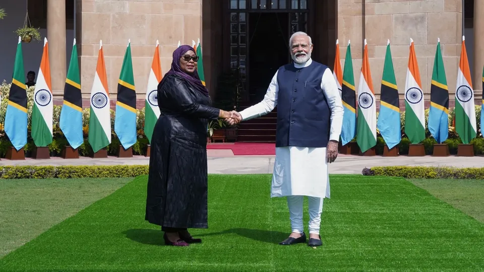 Tanzanian President Samia Suluhu Hassan Narendra Modi