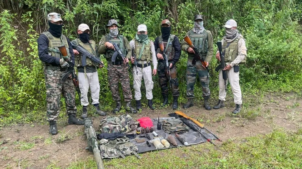 Huge cache of arms and ammunition seized in #Manipur