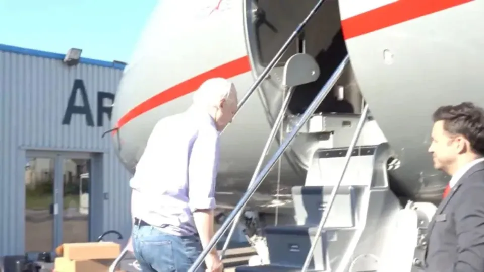 WikiLeaks founder Julian Assange has been freed from prison and flown out of the UK