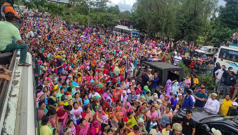 N Biren Singh in Imphal Manipur
