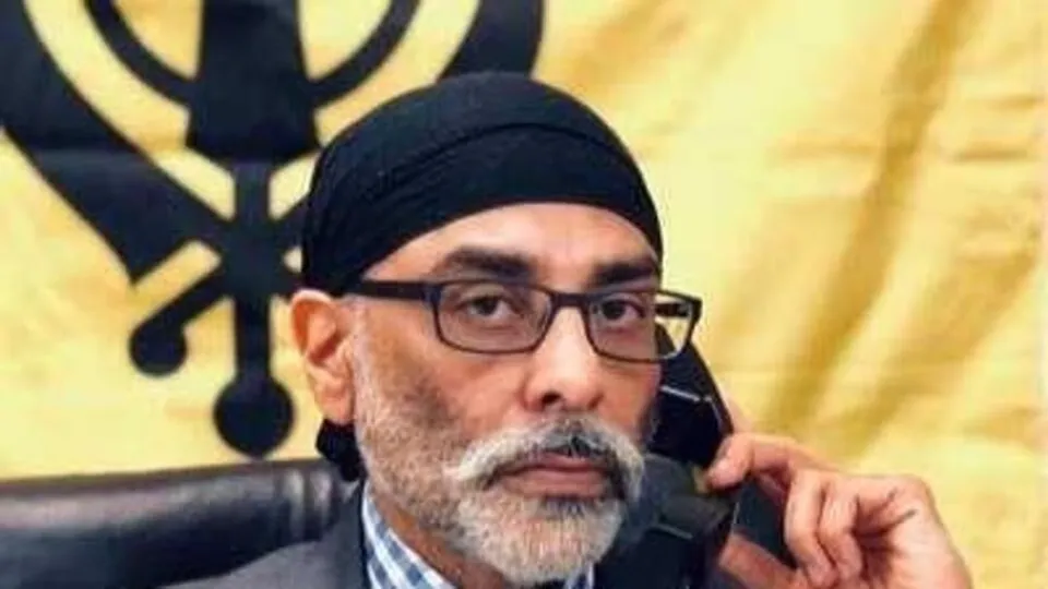 Sikh extremist Gurpatwant Singh Pannun (File image)