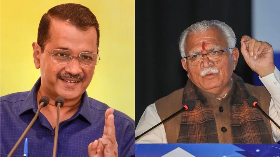 Arvind Kejriwal Manohar Lal Khattar Haryana