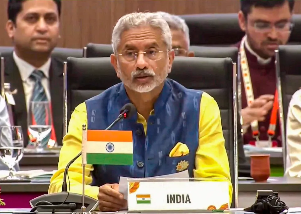 External Affairs Minister during the G20 Development Ministers’ meeting, in Varanasi