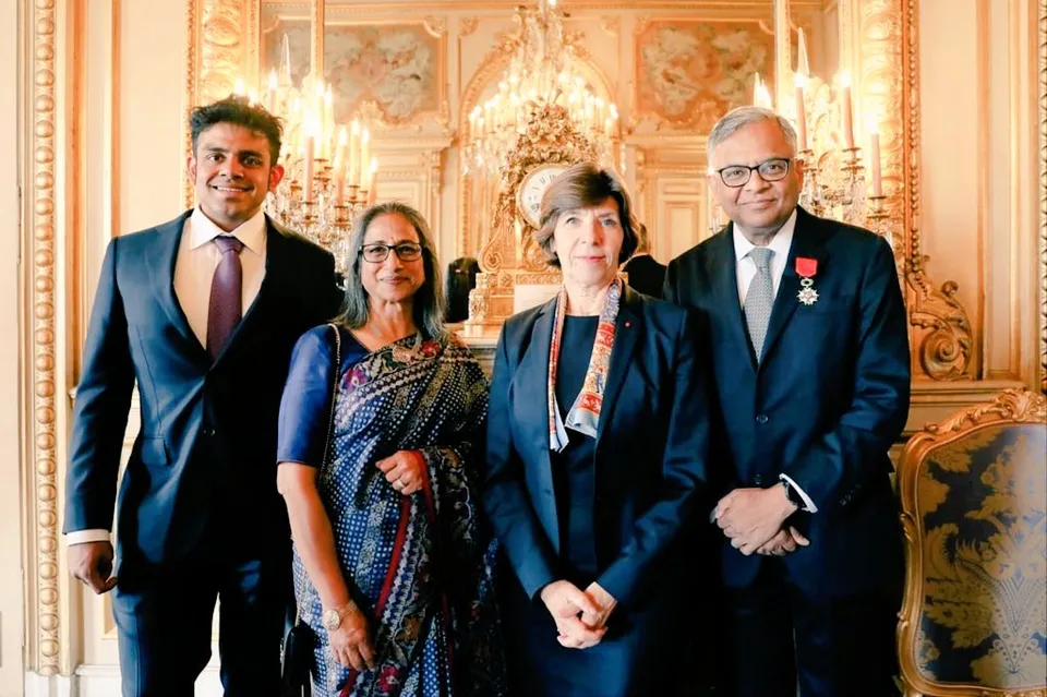 N Chandrasekaran Tata Group France