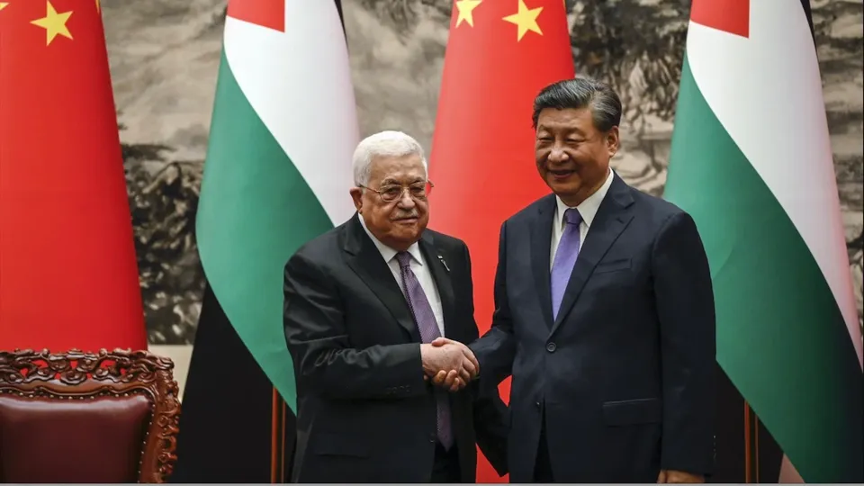 Chinese President Xi Jinping hosted the Palestinian president Mahmoud Abbas