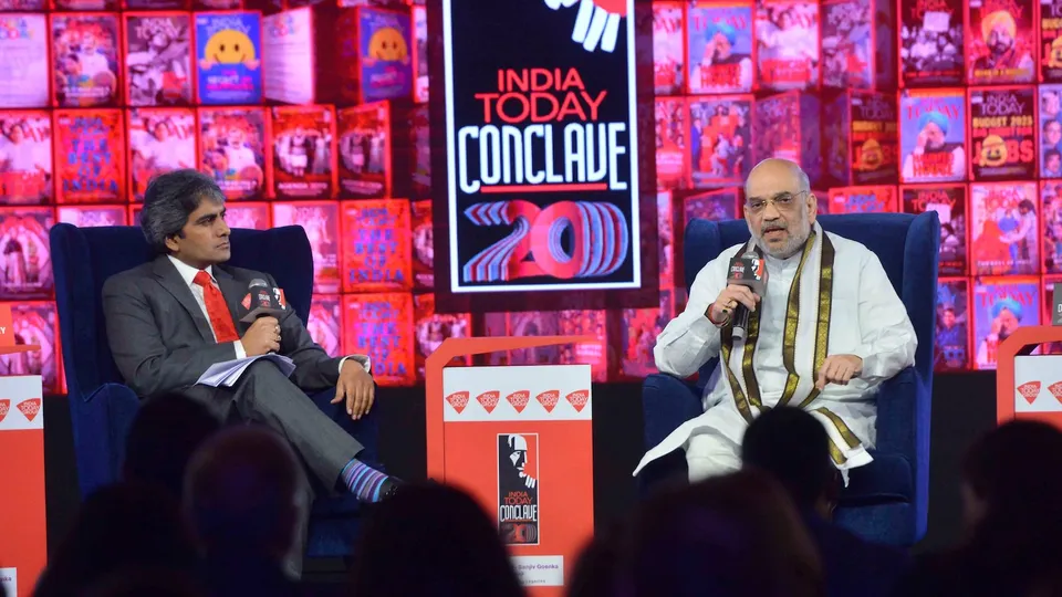 Amit Shah at India Today Conclave