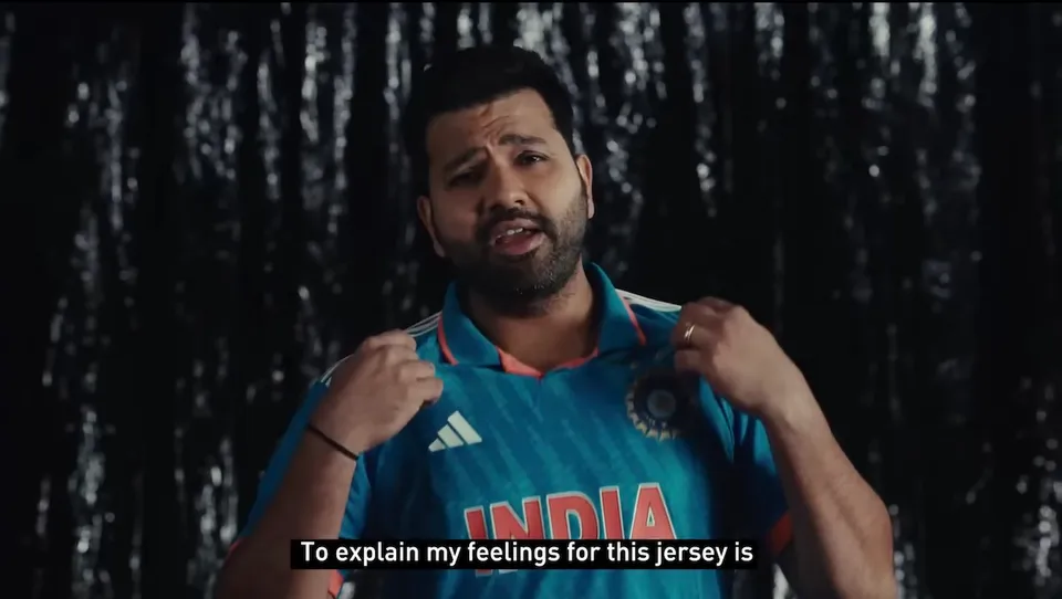 Rohit Sharma Adidas jersey Team India