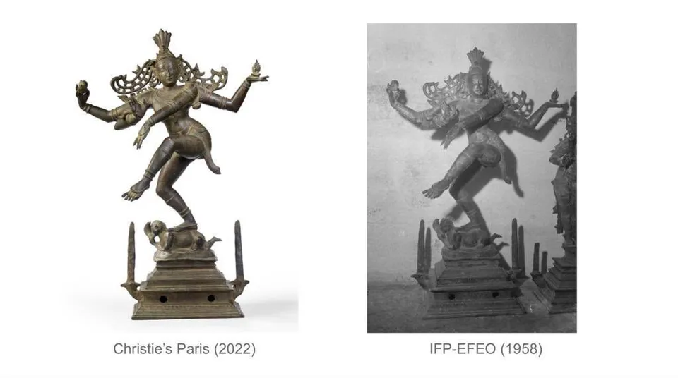 Nataraj Idol Tamil nadu Paris