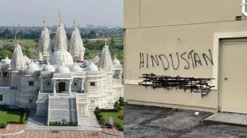 Hindu temple vandalised in Canada