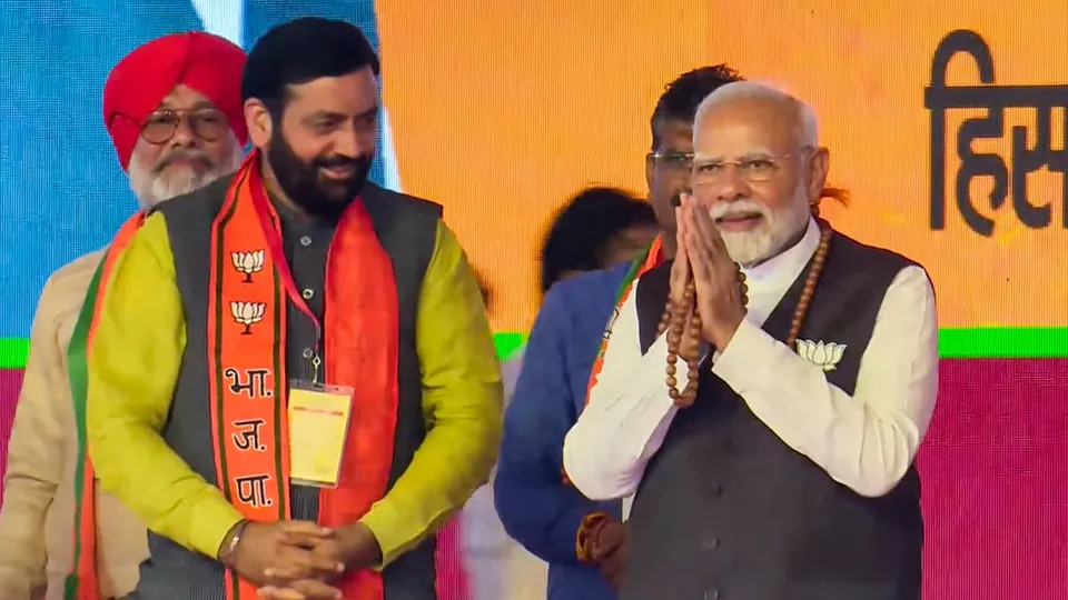 Nayab Singh Saini Narendra Modi Haryana BJP