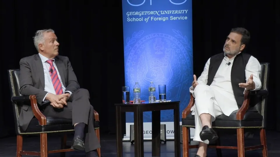 Rahul Gandhi at Georgetown University