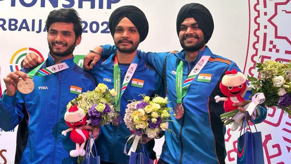 mens shooting asian games gold