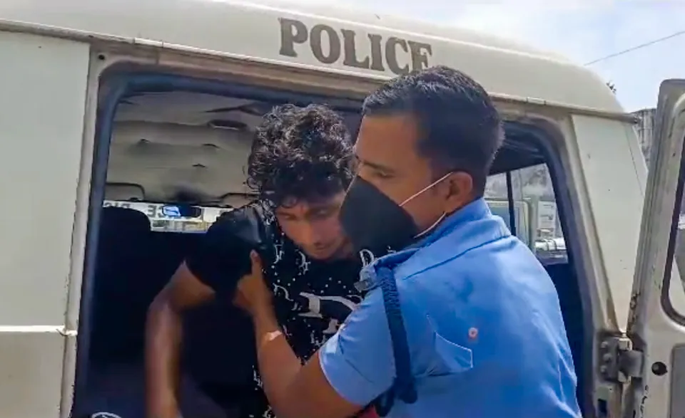 An injured person being shifted to a government hospital after some miscreants opened fire on the last day of nomination filing for panchayat polls