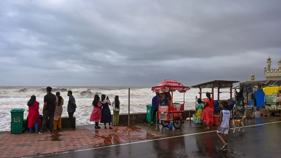 Tourists at Grove Beach, Kovalam, in Thiruvananthapuram, Thursday 30, 2024