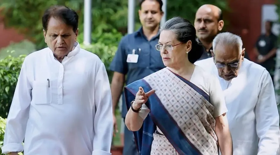 Ahmed Patel and Sonia Gandhi
