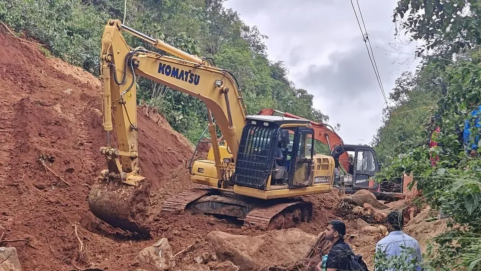 A landslip between Sakleshpur and Ballupete impacted the movement of trains on Mangaluru-Bengaluru route on August 10, 2024.