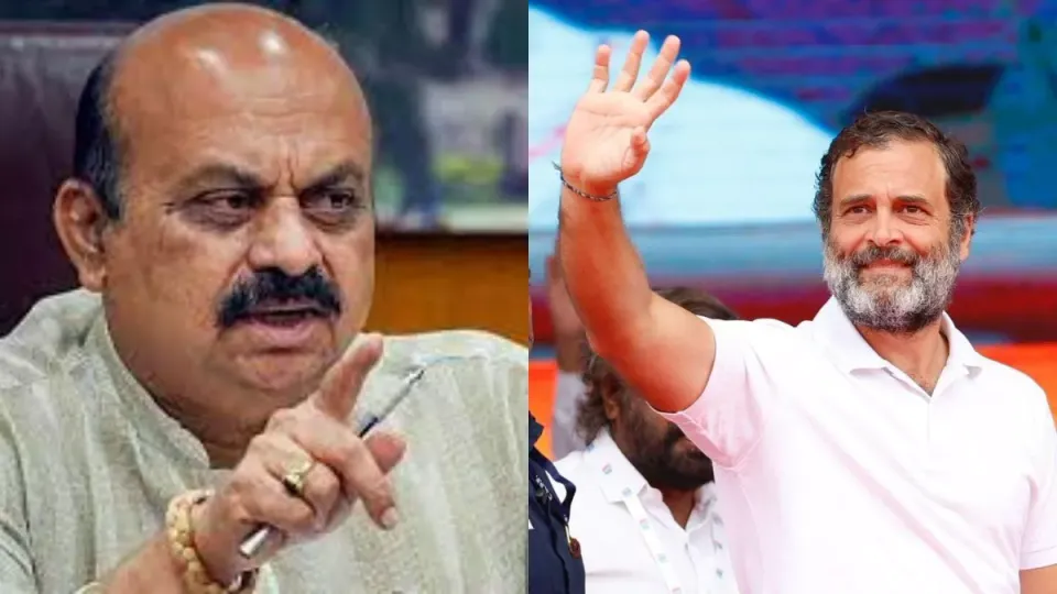 Rahul Gandhi basavaraj Bommai