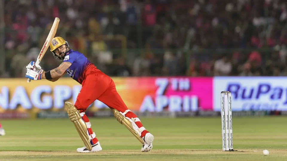 Virat Kohli during the Indian Premier League (IPL) 2024 T20 cricket match between Royal Challengers Bengaluru and Lucknow Super Giants, at M Chinnaswamy Stadium, in Bengaluru