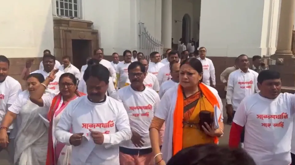 West bengal BJP Protest Sandeshkhali
