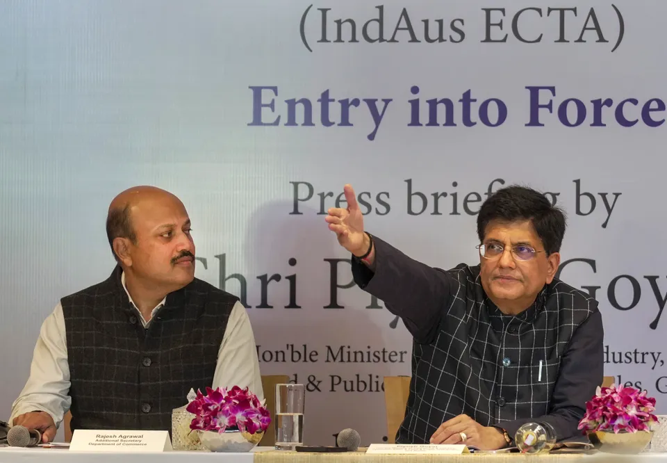 Piyush Goyal at IndAus ECTA event