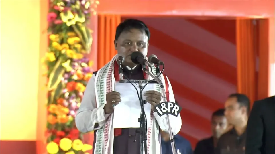 BJP MLA and tribal leader Mohan Charan Majhi sworn-in as Chief Minister of Odisha
